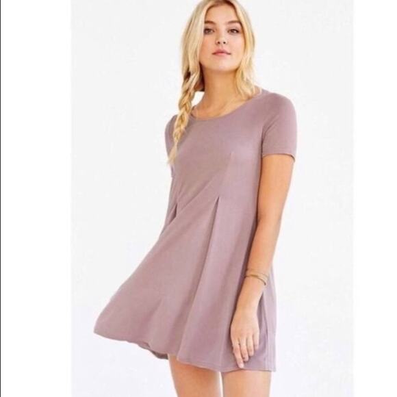 silence + Noise Boho Mauve Mini Festival Dress - Picture 1 of 5